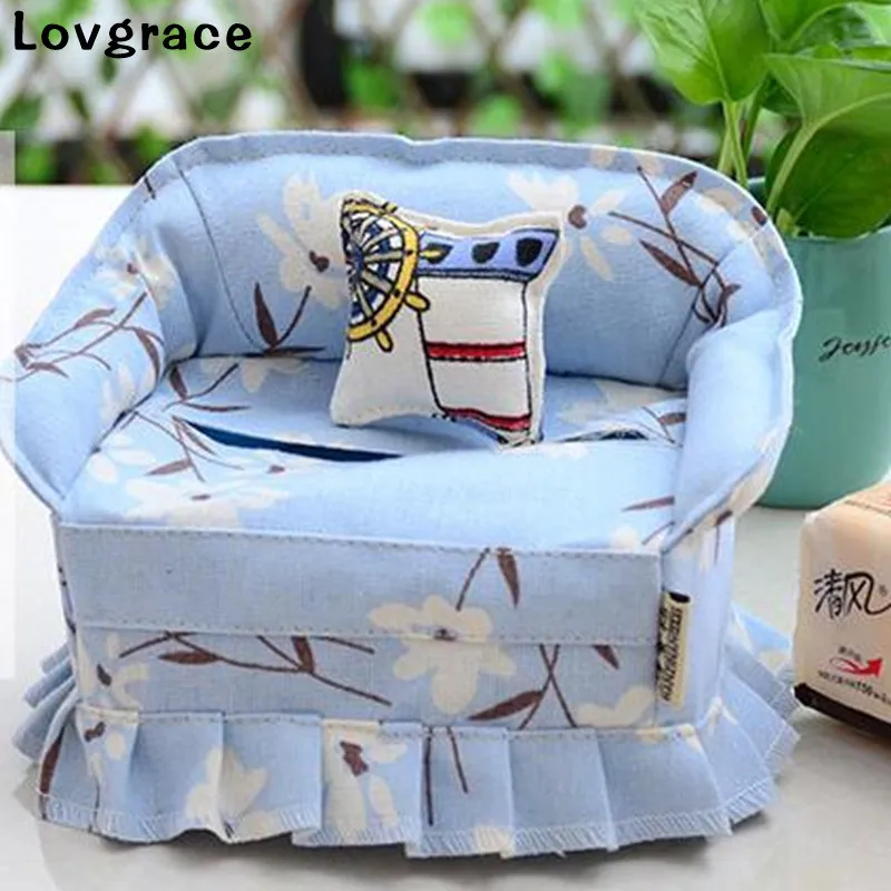 

High Quality Beautiful Pattern Sofa Cover Tissue Box Car Room Napkin Holder Paper Towel Holder Kleenex Box Party Decor Gift