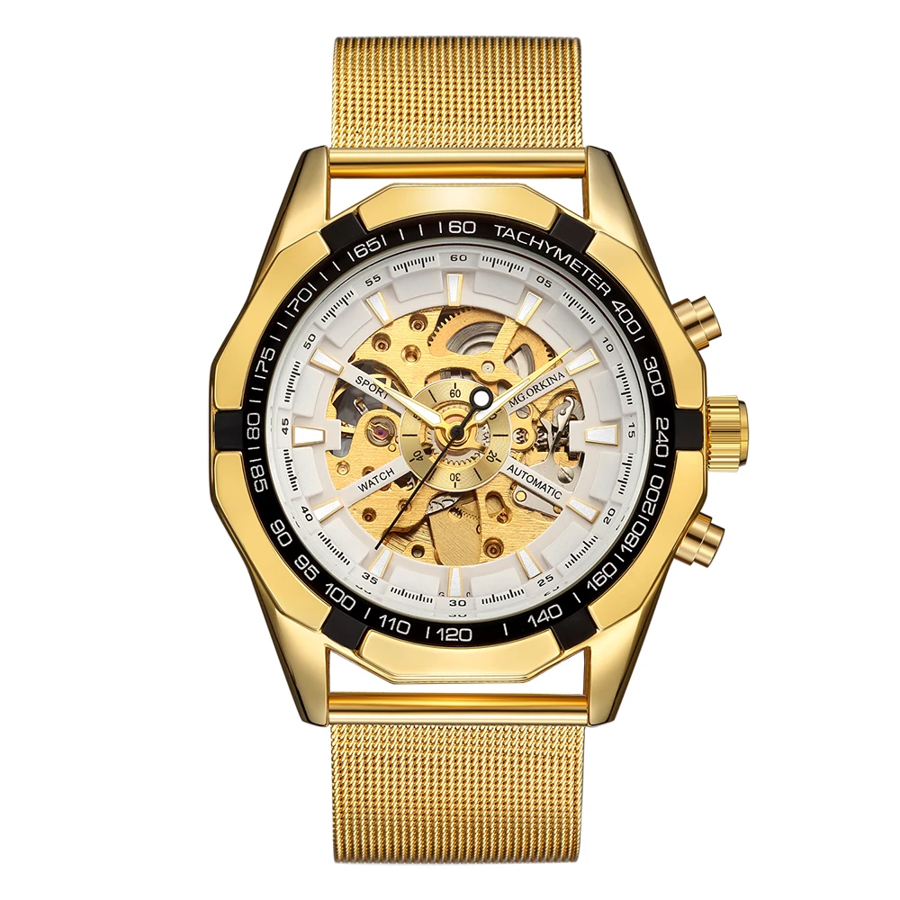 gold sport automatic watch men-7
