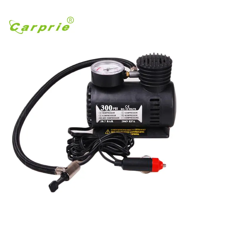 

12v Car Electric Mini Compact Compressor Pump Bike Tyre Air Inflator 300psi New Inflador new styling hot handy 17july11