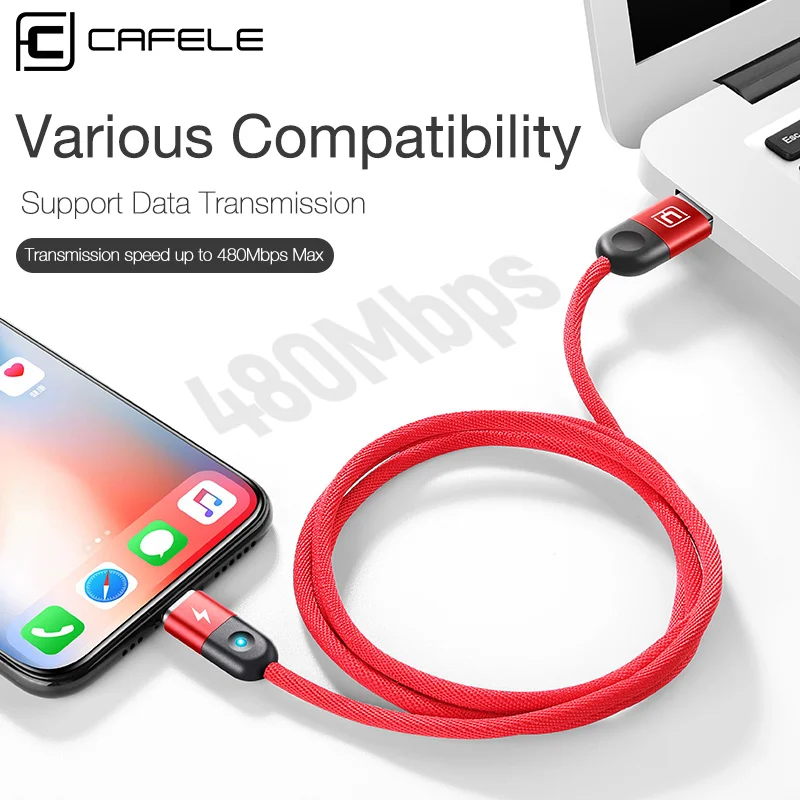 CAFELE USB зарядный кабель для iPhone Micro Type C Samsung Huawei Xiaomi передачи данных Магнитный