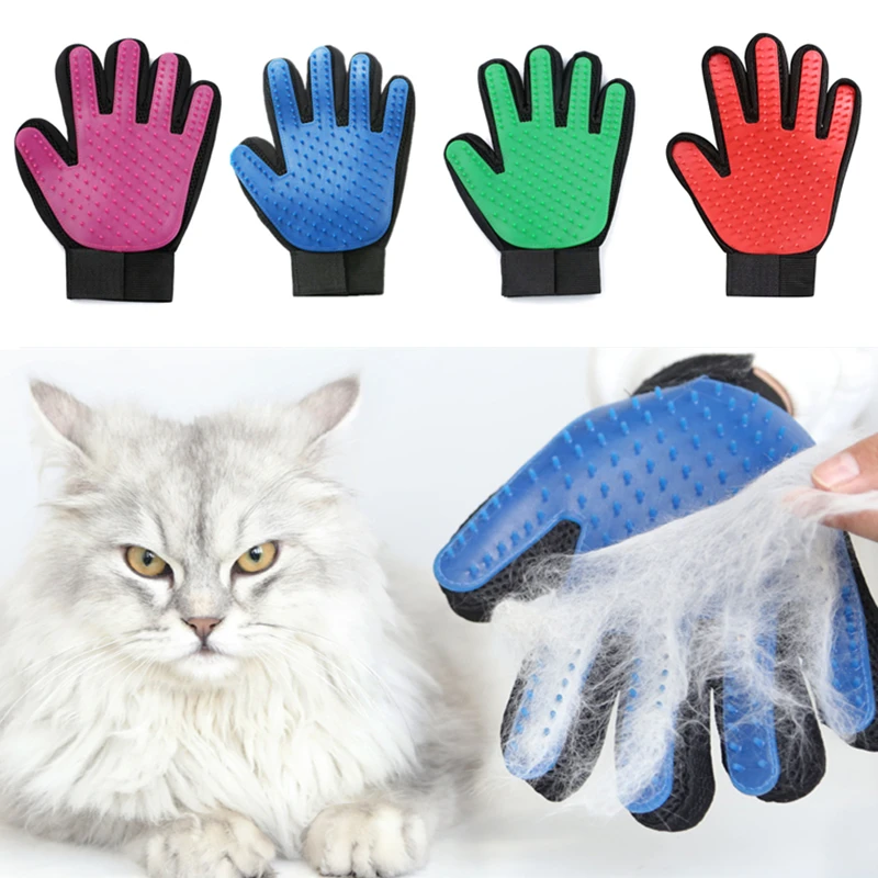 

Animal Hair Brush Glove For Pet Dog Cat Massage Grooming Glove Tools Pet Hair Deshedding Cleaning Brush Comb