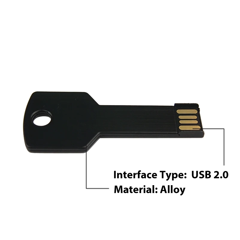 Пользовательский логотип USB ключ форма Флешка металлическая карта памяти 4 ГБ 8 ГБ 16 ГБ 32 ГБ 64 ГБ Usb флэш-накопитель флеш-диск USB ручка-накопитель
