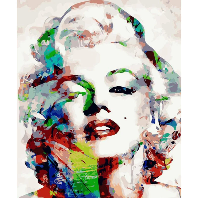 

Pictures Painting By Numbers DIY Digital Oil Painting On Canvas Home Decor Wall Art Abstract Oil Painting Monroe r301