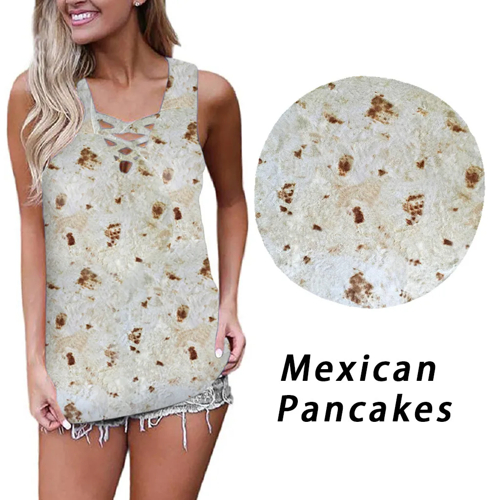 

SAGACE womens tops and blouses 2019 plus size Women's Summer Mexican Blouse Pancakes Shirt Short Sleeve Printing Blouse Tops