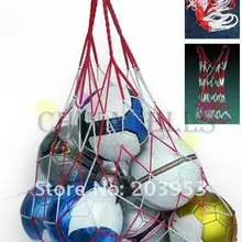1 pièces filet de football sportif en plein air 10 balles transporter sac de filet