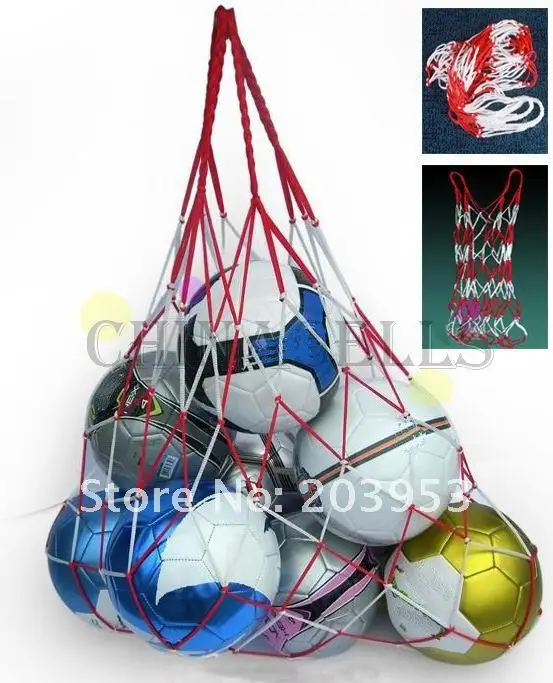 1 шт. Открытый Спортивные Футбол Чистая 10 шариков нести сетчатый мешок спортивные Портативный оборудования Баскетбол шары Волейбол мяч