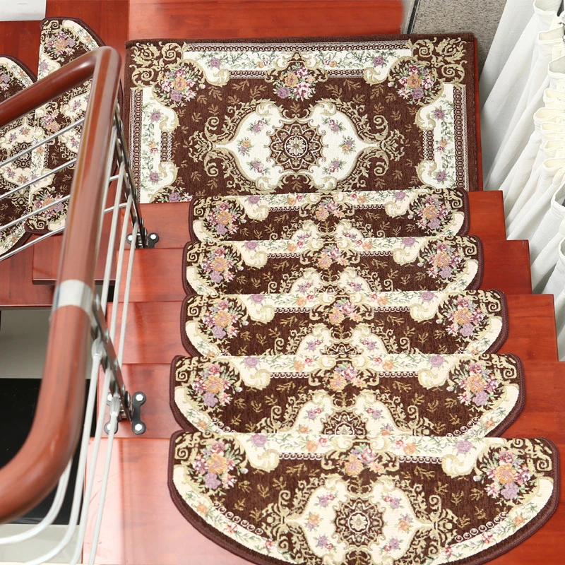 Beibehang Европейский коврик для лестницы коврики для педалей дома пластиковые Противоскользящие коврики для лестниц полный угол пола Пользовательские ступеньки лестницы