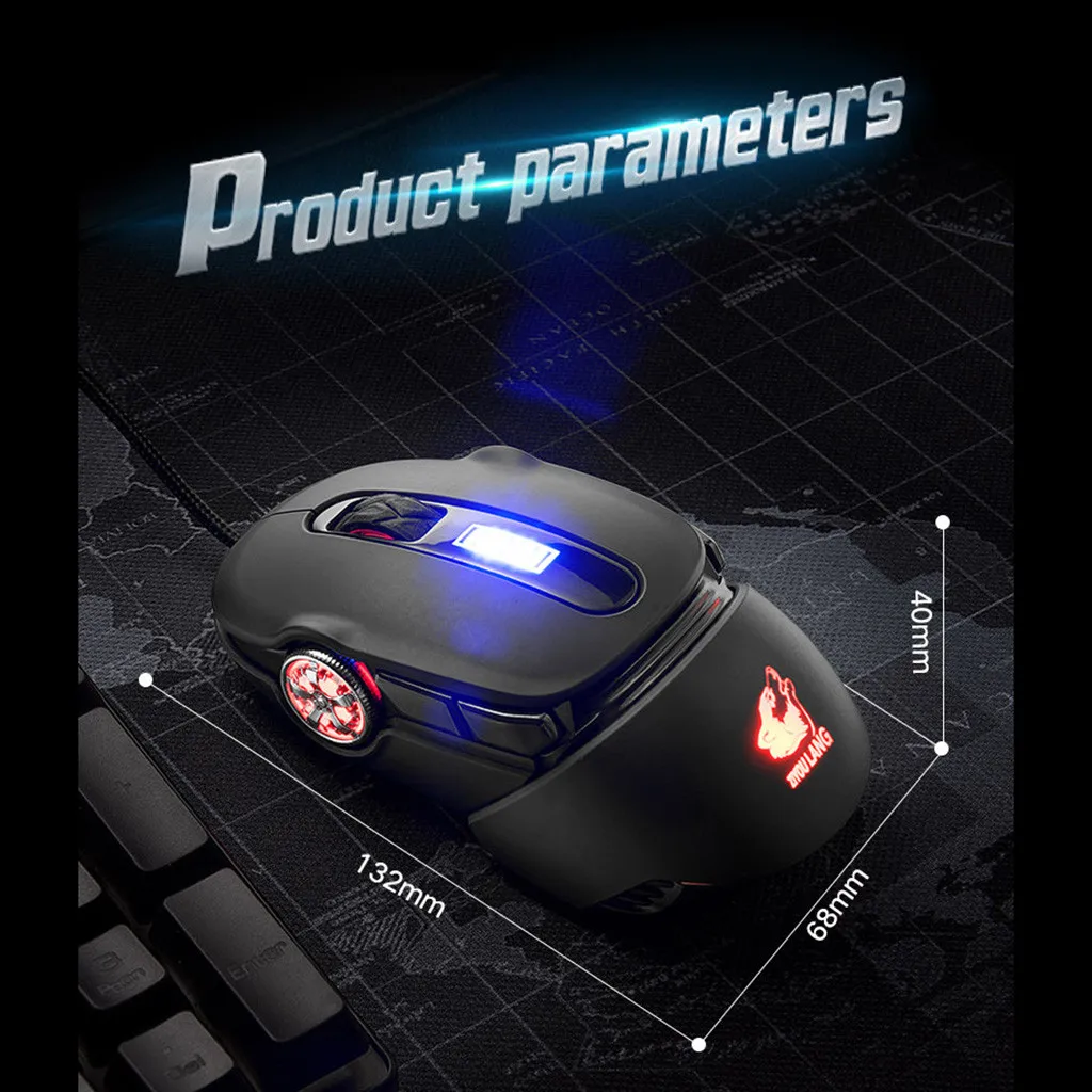 Мышь игровой проводной лазер механические RGB Подсветка легкая эргономичная Мышь макропрограммирование игровая оптика для PC Gamer ноутбука Q80