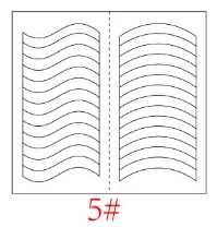 24 стильные Стикеры для трафарет для ногтей, советы по французским завиткам, руководство по маникюру, сделай сам, наклейки для дизайна ногтей, 3D косметические инструменты для стайлинга - Цвет: 5