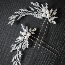 Dote me Nueva Plata Abalorios Perlas Joyería Nupcial Del Pelo Pasadores Accesorios Mujeres Tiara Celada de Boda Hecho A Mano