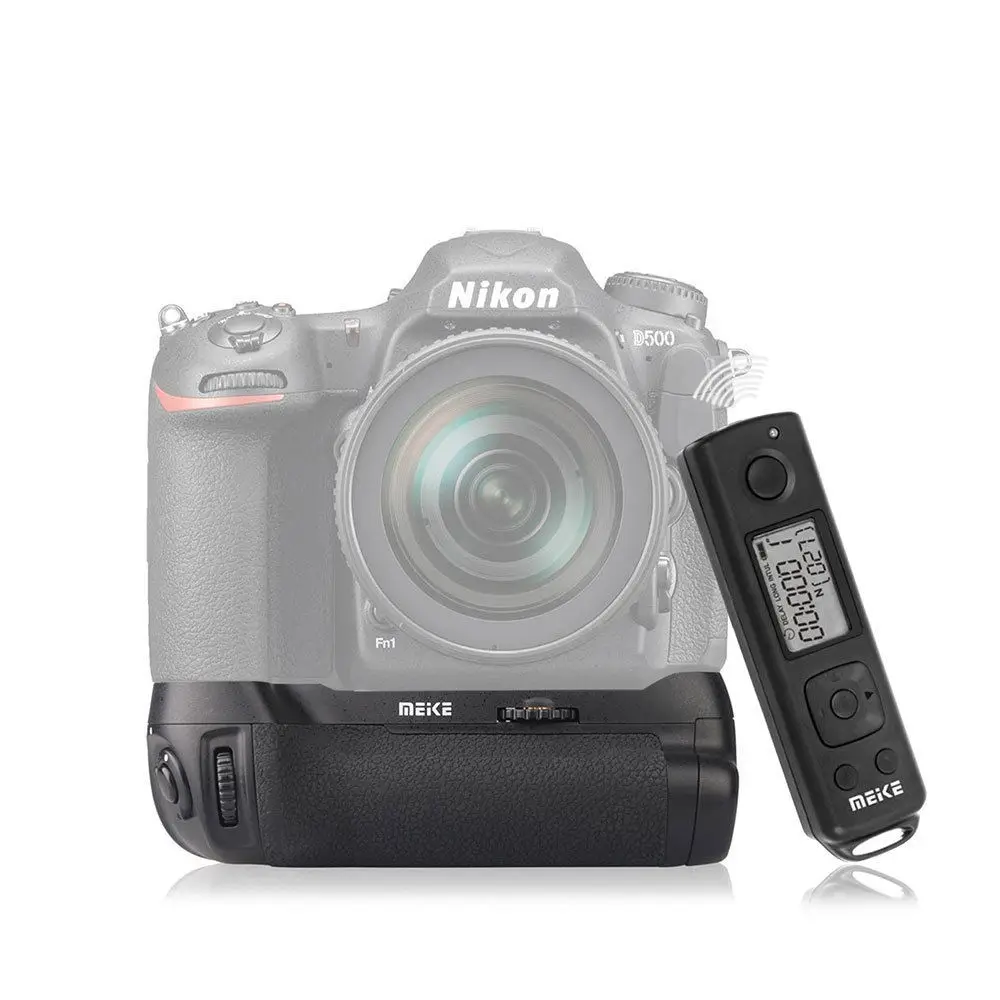bilder für Meike Vertikale Batteriegriff handpackung 2,4G Drahtlose Fernbedienung für Nikon d500 EN-EL15 DSLR kamera MB-D17 bilder für Meike Vertikale Batteriegriff handpackung 2,4G Drahtlose Fernbedienung für Nikon d500 EN-EL15 DSLR kamera MB-D17