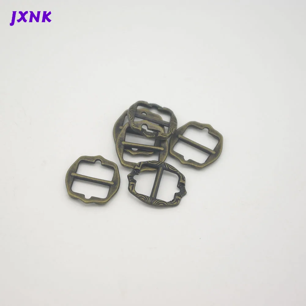 

10PCs/Lot Small shoe buckle, Belt Buckles Metal 11mm antique bronze colors Clothing backpack Leather craft accessories