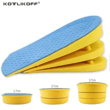 Стельки для увеличения роста KOTLIKOFF, регулируемые стельки для подтяжки обуви, увеличивающие рост, невидимые половинные стельки для ног