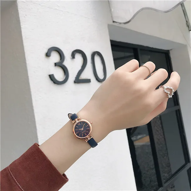 Elegant Ladies Dress Wristwatches Small Women Fashion Watches Luxury Casual Bow-Knot Case Female Quartz Leather Clock