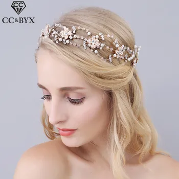 

CC Jewelry Wedding Headband Hair bands Crowns Tiaras Bridal Hair Accessories For Women Party Wedding Decorations Headwear 0937
