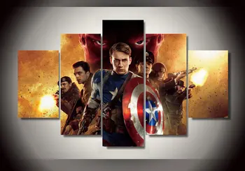 

Famous Movie posters Captain America Painting wall art children's room decor print poster picture canvas Free shipping framed