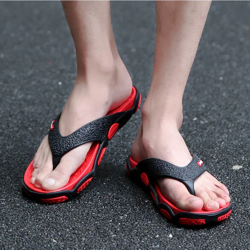 

Men's Shoes Large Size Leisure Flip-flops Simple Roman Fashion Beach Slippers Lightweight Home Slippers