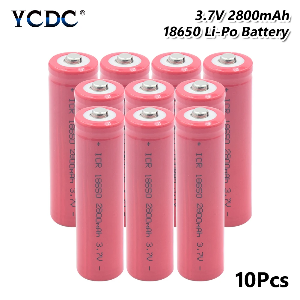 18650 Батарея 3 7 V 2800mAh перезаряжаемый литиевый непрерывный разряд Выделенные