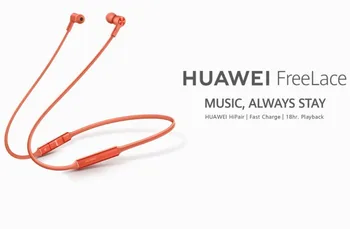 

Huawei FreeLace Sport Earphones HiPair Bluetooth wireless Headset Reverse Charge IPX5 Memory Cable Metal Cavity Magnetic Switch