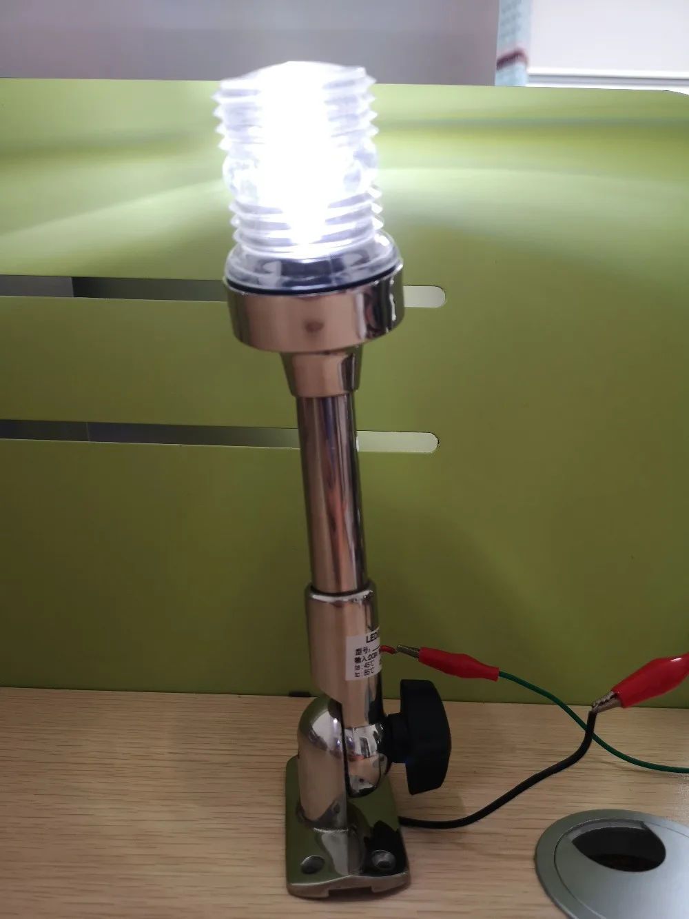 12 V-24 V 2 W светодиодный 9 дюймов 229 мм Нержавеющая сталь складной круглый свет морской катер навигации свет 80291