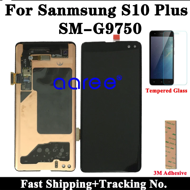 

Super AMOMLED LCD For Samsung S10 PLUS LCD G9750 LCD For Samsung S10 Plus G9750 LCD Screen Touch Digitizer Assembly