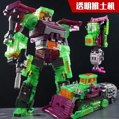 [New] NBK 1-6style Transparent Scrapper Bonecrusher Scavenger Mixmaster Ko Version Action Figures Action figure Robot Toys 
