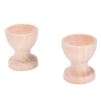 

Kitchen Dinning Table Pretend Play Toys DIY Craft Wooden Drawing Model Egg Cup Holder Easter Painted Graffiti Eggs Holder Tools