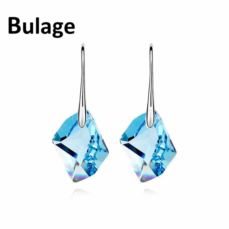 

BeBella rhombic crystal drop pendant dangler earrings made with Austrian crystals from Swarovski elements for women fashion gift