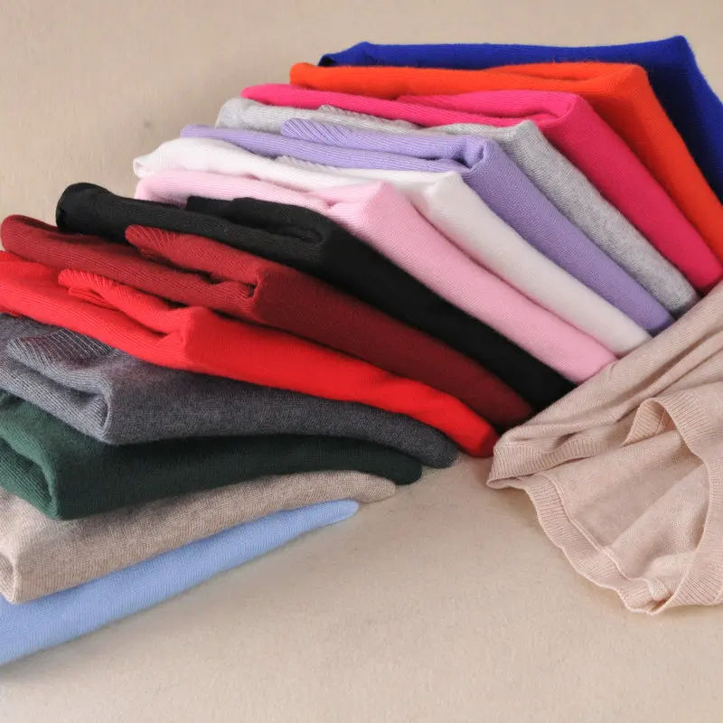 zocept Casual Women's Soft Warm Cashmere Blended Sweater Winter Autumn Female Full Sleeve Solid Color O-Neck Knitted Pullovers