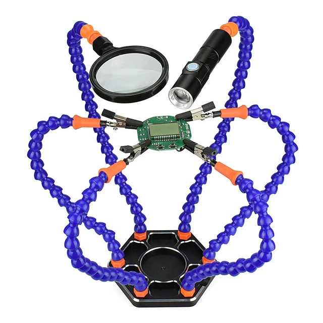 $35.19  Six-jaw Multi-functional Aluminum Alloy Welding Table Set for Aircraft Model/for Nerf/Electronics R