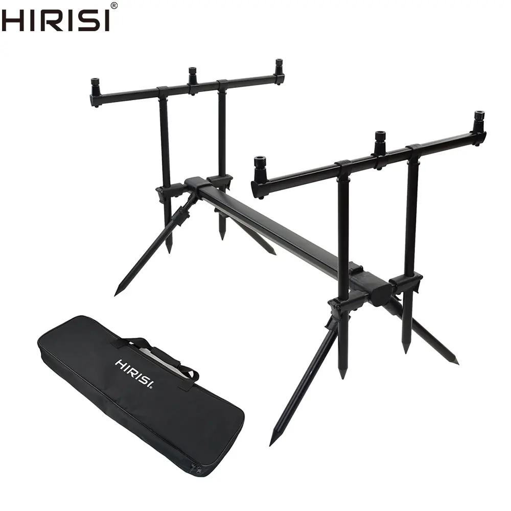 

Aluminium Carp Fishing Rod Pod Set for 3 Fishing Rods Adjustable Stand Holder Fishing Pole Pod Carp Fishing Equipment