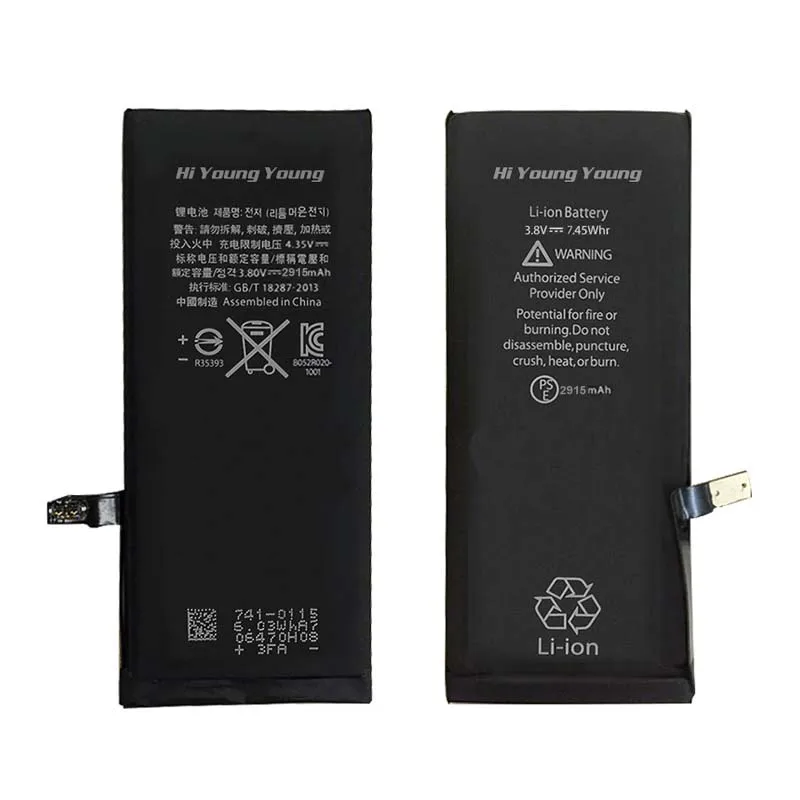 HI Young Young 2915mAh Battery For iPhone 6 Plus Built in Lithium BatteryMobile Phone Batteries
