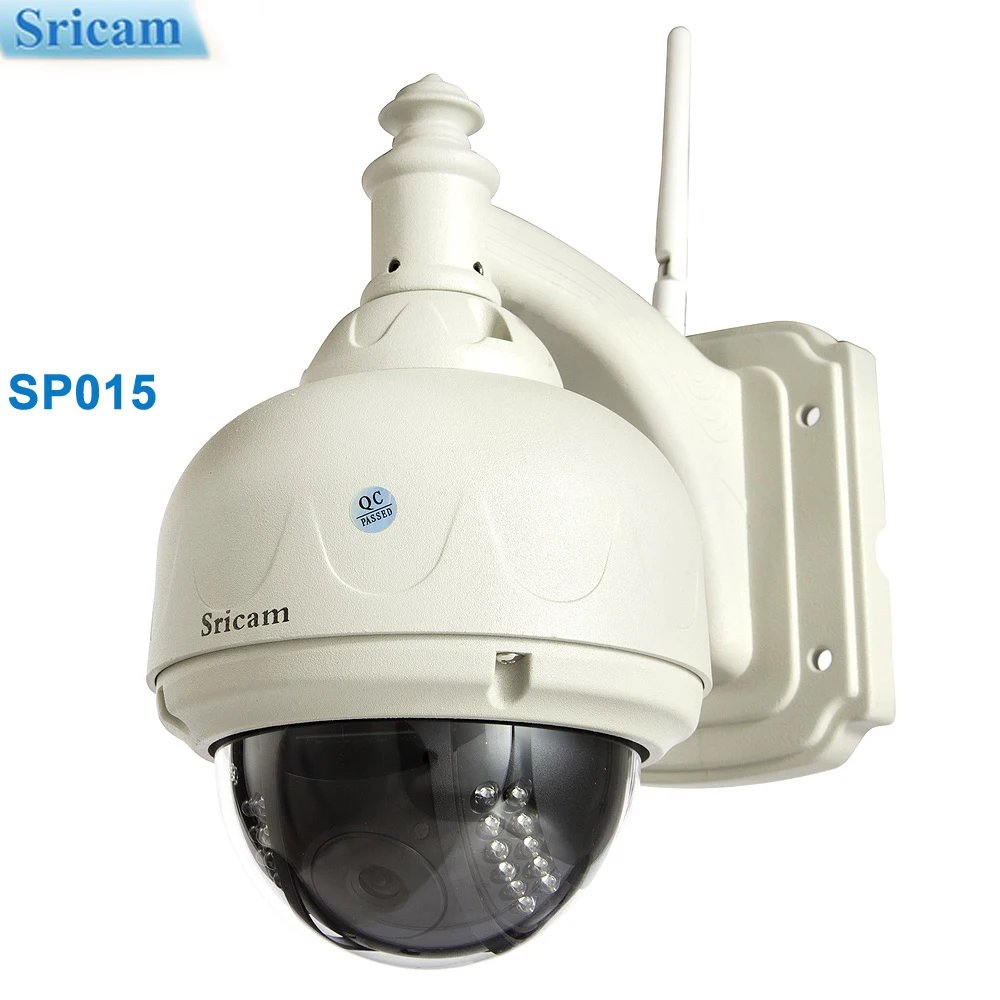 Sricam SP015 CCTV Camera WiFi IP Camera 720P HD PT IR-Cut Wireless Onvif Waterproof Dome Surveillance Cam for Outdoor Security