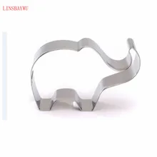 Животное, в форма слона Алюминий форма для бисквита Fondant(сахарная) форма для самостоятельного изготовления торта Формы для сладких изделий украшения 3D выпечка печенье ножи, выпечка Инструменты