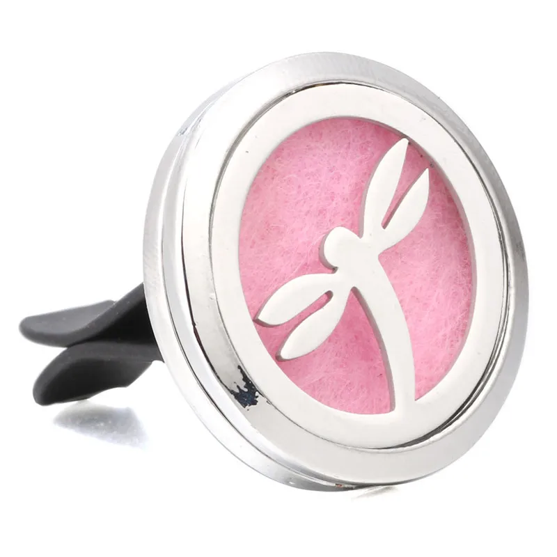 

New Aromatherapy Jewelry Dragonfly Car Perfume Diffuser Clip Car Air Vent Freshener Essential Oil Locket Decor Accessories YC028