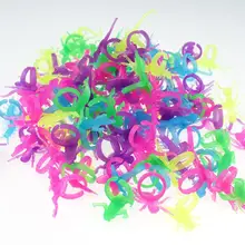 10 шт./партия милые Креативные мини светится в темноте пластиковые насекомые сороконожка геккон кольцо игрушка для детские игрушки новинка