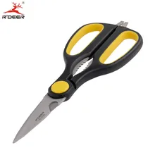 RDEER 215 мм Ножницы многофункциональные ножницы из нержавеющей стали для шитья ножницы для кожи ножницы для резки бумаги кухонные