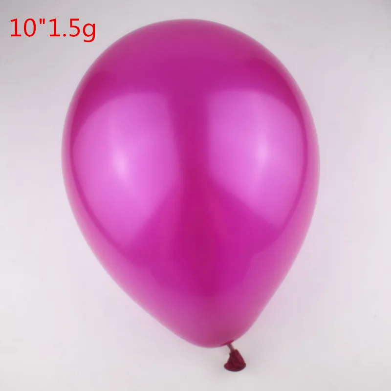 1" 100 шт перламутровые Воздушные шары гелиевые Свадебные украшения для празднования дня рождения игрушки для детского шоу латексный воздушный шар - Цвет: Fuchsia