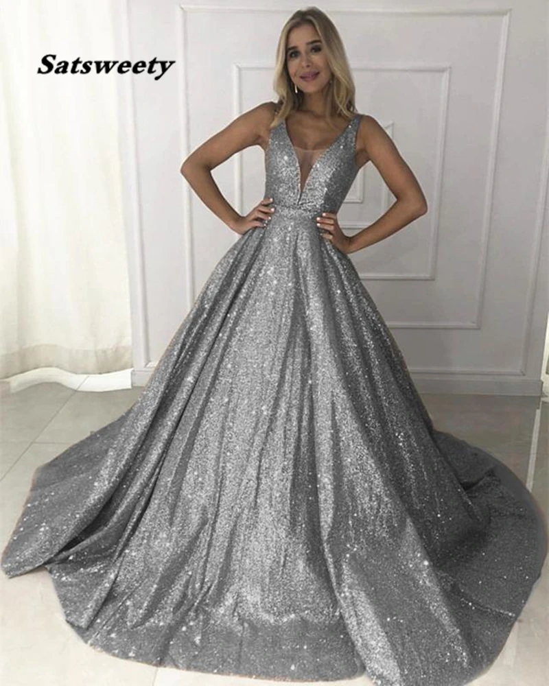 Satsweety Vestidos de Graduacion платье с открытыми плечами бальное платье платья для выпускного вечера бисер кружево Аппликация robe de bal longue