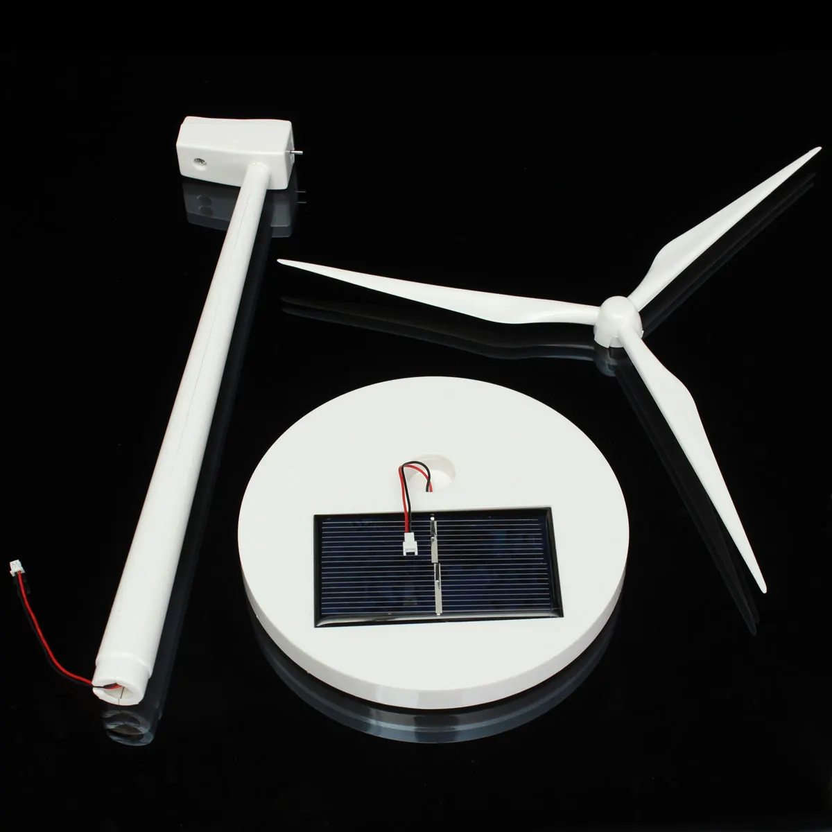 Новая научная игрушка настольная модель на солнечных батареях ветряные мельницы Модель ABS пластмассы ветряные генераторы