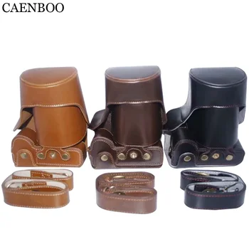 

CAENBOO Camera Bags Hard Luxury Leather Case Cover For Sony A7RII A7II 24-70mm Lens+Storage Bag Bottom Opening+Shoulder Strap