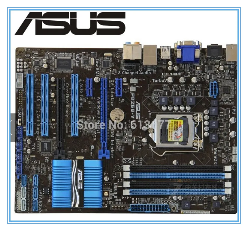 

ASUS P8Z68-V LX motherboard DDR3 LGA 1155 mainboard Desktop USB3.0 ATX used desktop Motherboard