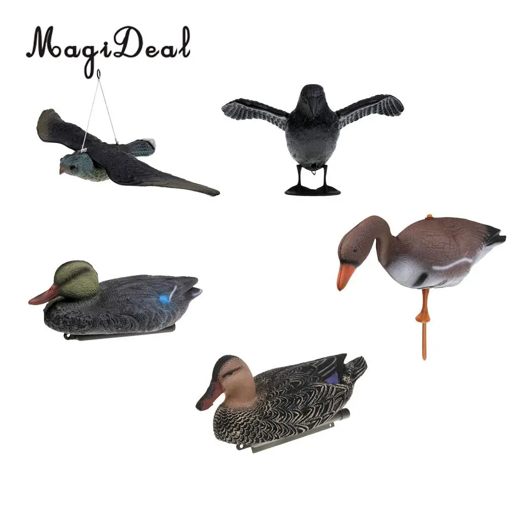 MagiDeal Outdoor Shooting Hunting Target Duck Goose Crow Bird Decoy Garden Lawn Decor Scarer Various Choices