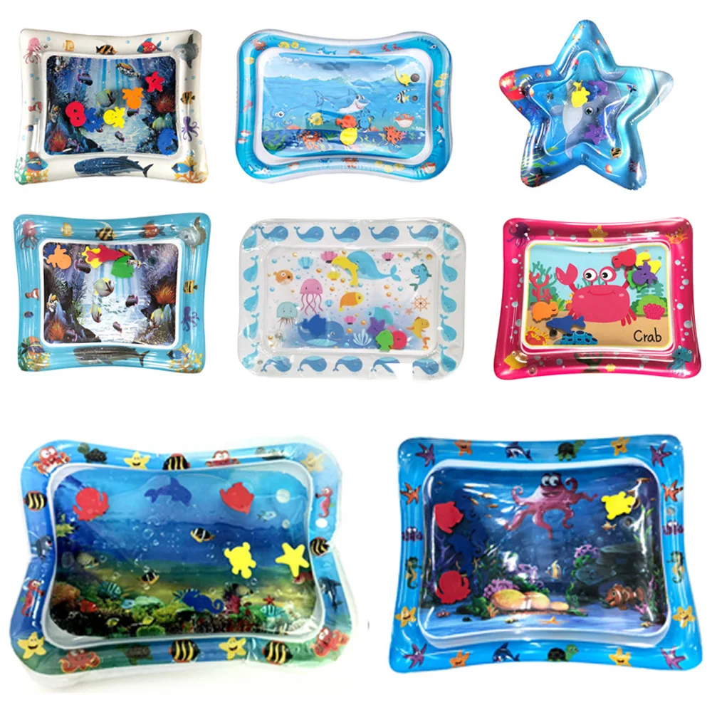 

Multi-Design Baby Inflatable Patted Pad PVC Infant Play Mat Summer Water Play Game Toys Baby Inflatable Water Cushion Dropship