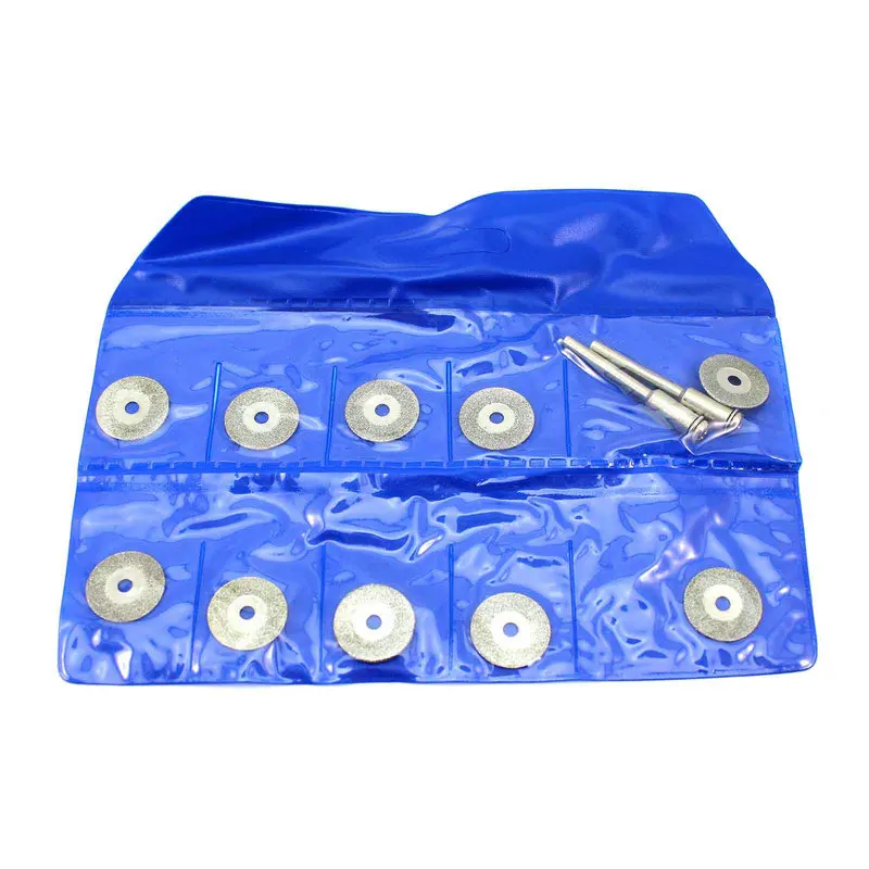 

10Pcs Rotary Tool 16mm Circular Saw Blade Applied Glass Cutter With 2Pcs Mandrel