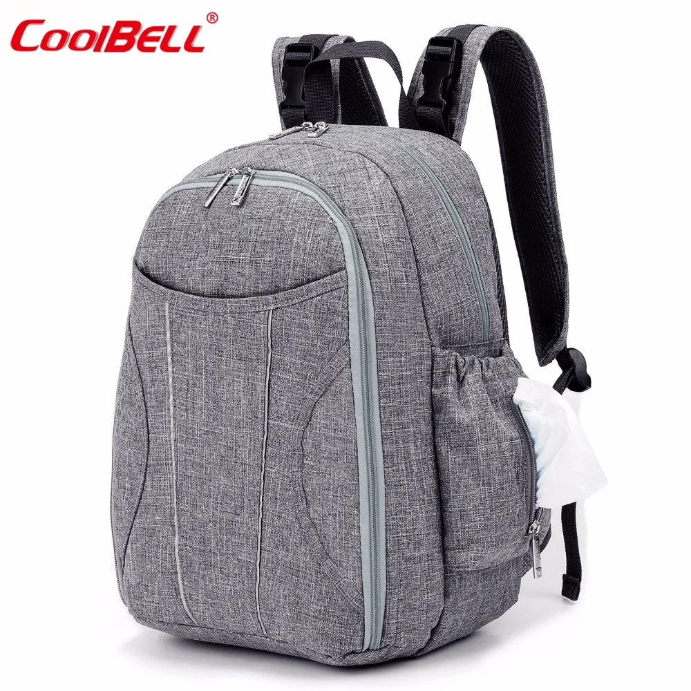 Baby Diaper Bag Backpack Waterproof Large Capacity Nappy Bag With Changing Pad and Insulated Bag ...