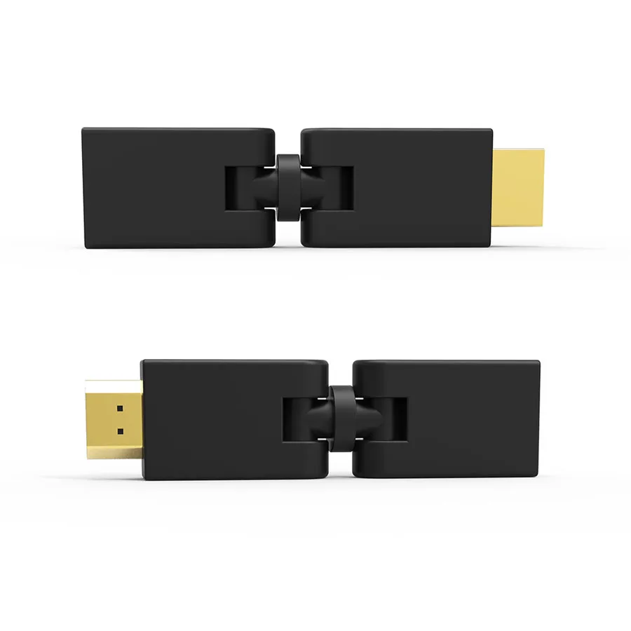 HDMI Мужской к HDMI Женский Кабель адаптер, преобразователь, удлинитель позолоченный 90 180 360 градусов угол для 1080P HDTV HDMI адаптер