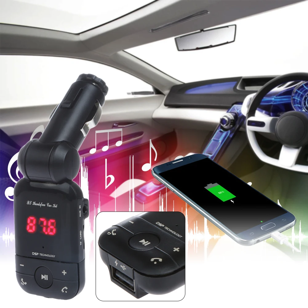 Автомобильный MP3 аудио плеер Bluetooth fm-передатчик беспроводной FM автомобильный комплект
