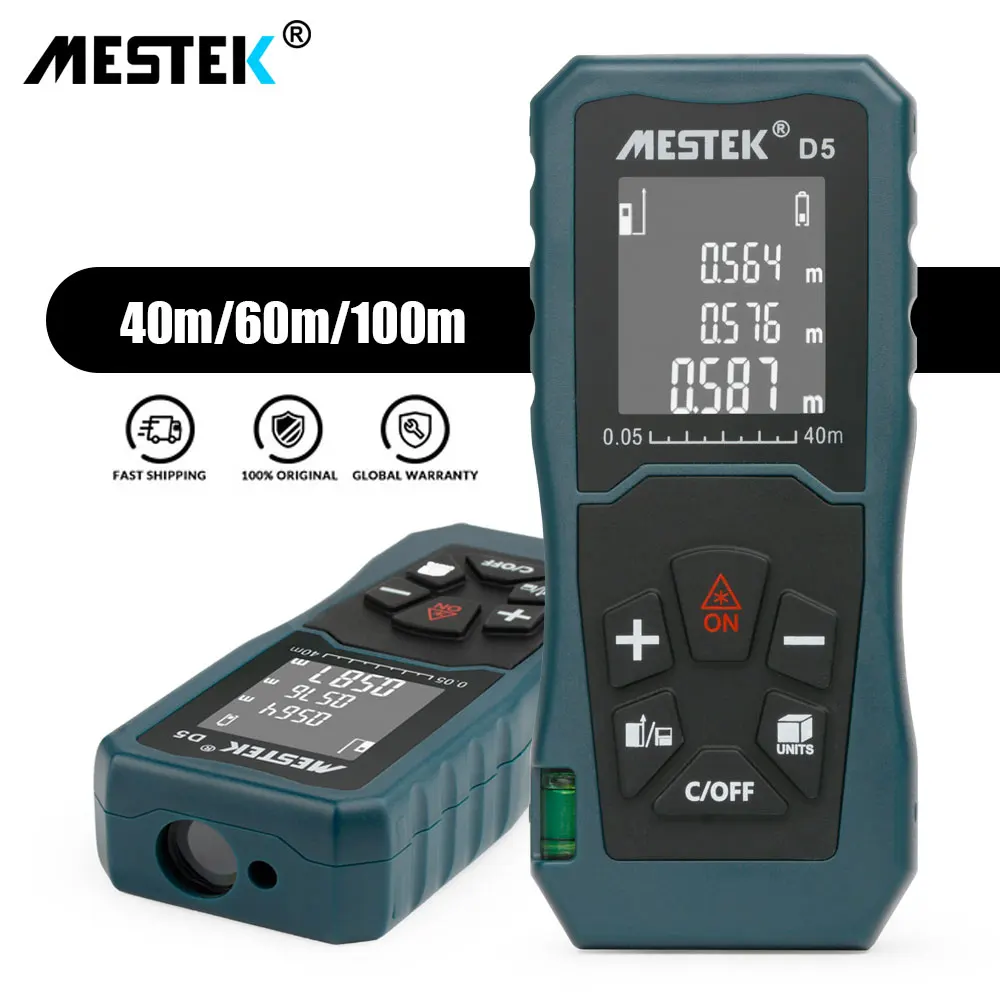 Mestek Laser Distance Meter 40m 60m 100m Rangefinder trena laser tape