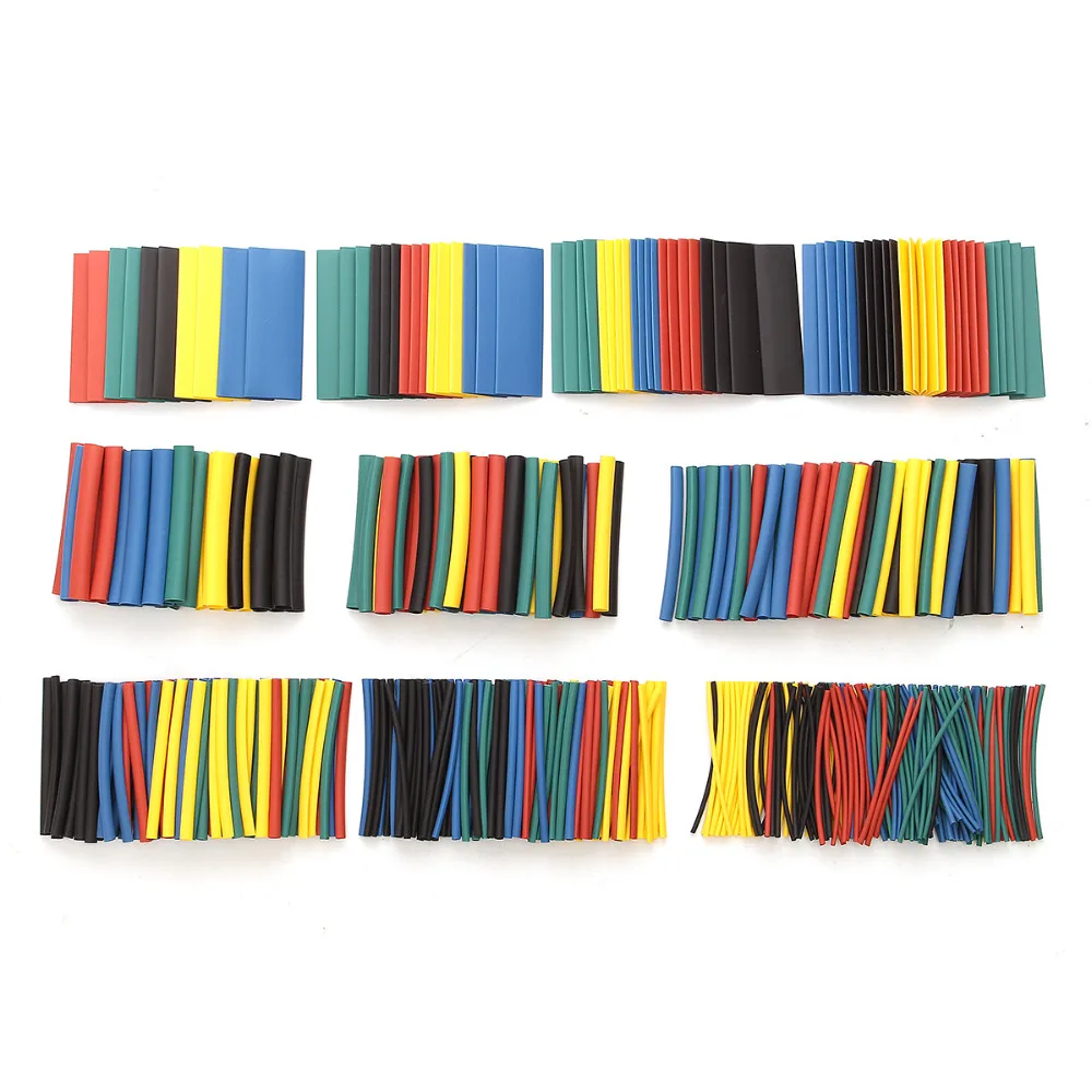

520Pcs/lot 60mm 2:1 Polyolefin Heat Shrink HeatShrink Tube Tubing Kits Assorted Wrap Wire Kit Cable Sleeves Tubes